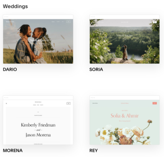 Squarespace templates
